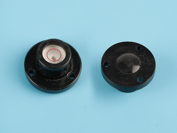 2 flange level bubbles on the front and back views