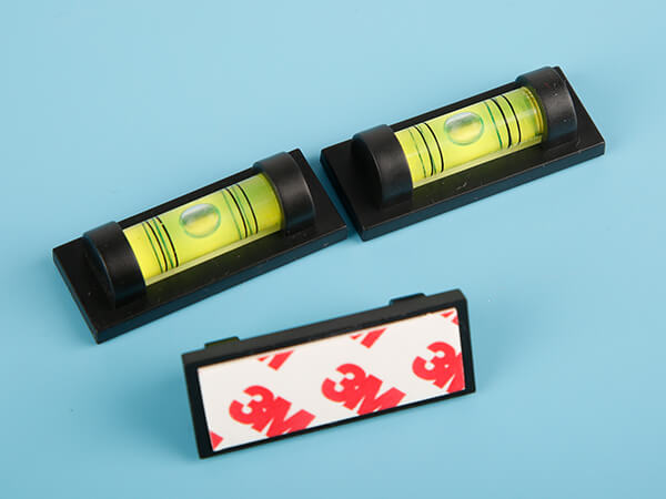3 plastic self-adhesive bubble level vial